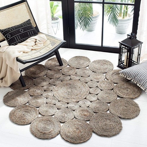 Jute grey round - jute,