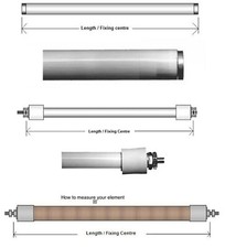 Electric Fire Bar Element