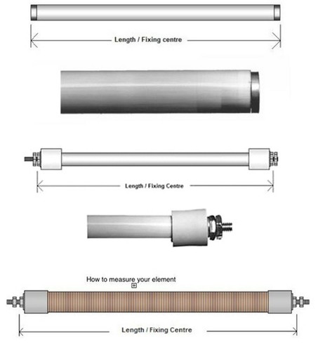 Electric fire bar element - fire,