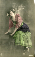 Female tambourine gypsy-style
