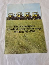 Mercedes Benz MB Trac Tractor Sales Brochure.
