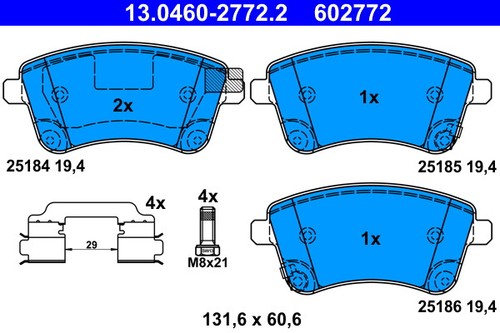 Ate 0460 2772 - 13.0460-2772.2, brake