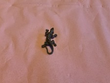 925 Sterling Silver & marcasite  Lizard Gecko Brooch Vintage Unusual Jewellery 