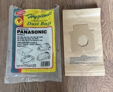 QUALTEX HYGIENIC VACUUM DUST BAGS x3 FOR PANASONIC HOOVER