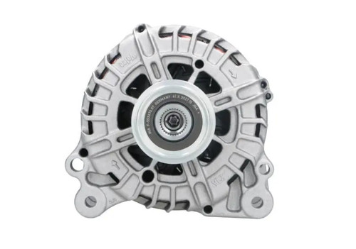 Alternator with freewheel belt