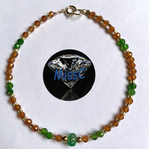 9ct gold emerald - emerald,, chrome