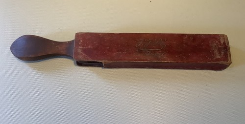 Vintage leather razor strop - vintage,