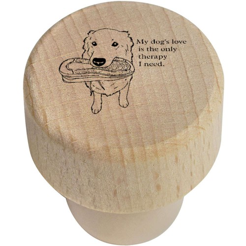 Dog holding shoe bottle - 'dog,