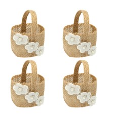 4pcs Storage Basket Flower