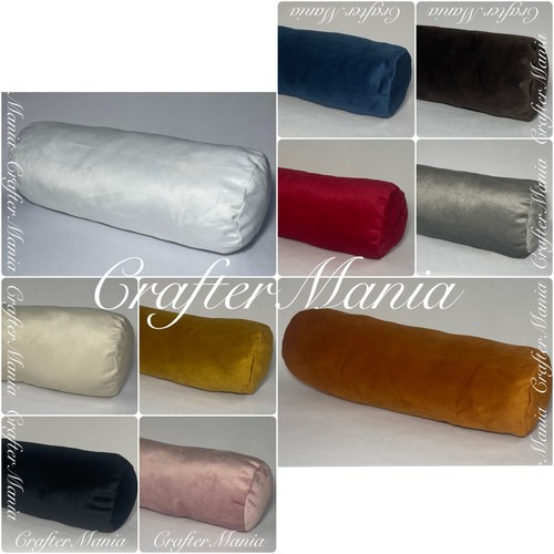 Soft plush velvet bolster - soft,