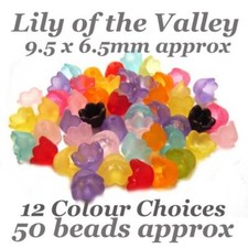 Lucite Flowers Beads Lily of
