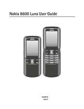 NOKIA 8600 LUNA FULLY PRINTED INSTRUCTION MANUAL USER GUIDE 102 PAGES A4