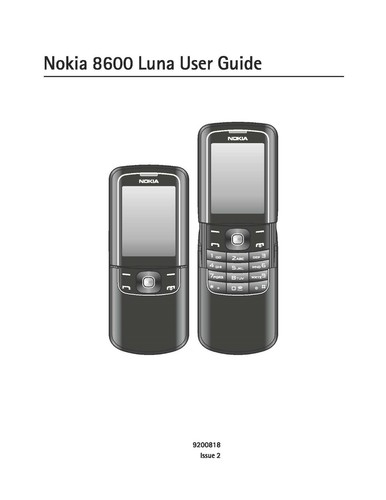 Nokia 8600 luna - nokia,