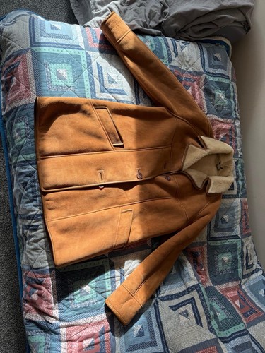Brown beige lined overcoat - brown/beige,