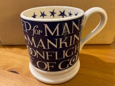 New EMMA BRIDGEWATER Half Pint Mug Blue Moon Landing Anniversary One Small Step