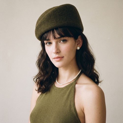 Elegant fedora hat wool - hat,