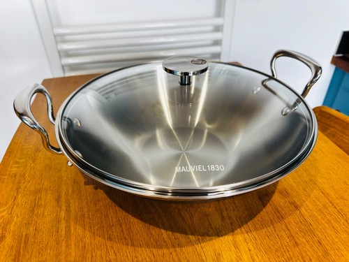 Mauviel cook wok 32cm 2 - m'cook,