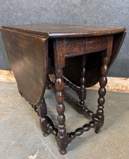 Table Drop Leaf Oak Antique