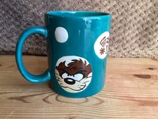 Taz Tazmanian Devil Green Coffee Mug Cup Warner Bros Studio Store 1997 VTG