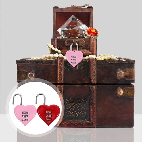 2pcs vibrant color heart - color,