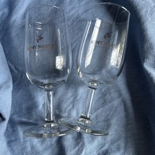 GLASS.  Pair of vintage Remy Martin fine champagne cognac tulip glasses