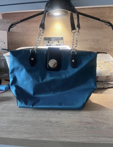 Dune london blue teal tote - london,