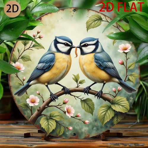 Bird metal plaque - plaque, wall
