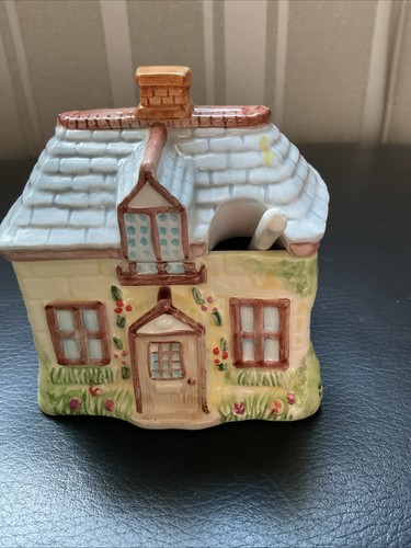 Vintage house sugar container - house,