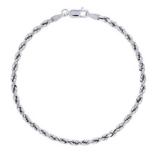 10k White Gold 3mm Diamond Cut
