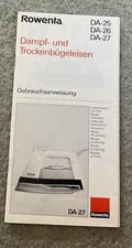 Leaflet for rowenta iron model - for,