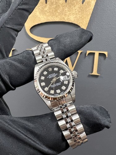 Rolex datejust black factory - rolex,