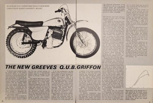 1971 greeves qub griffon 380 - greeves,