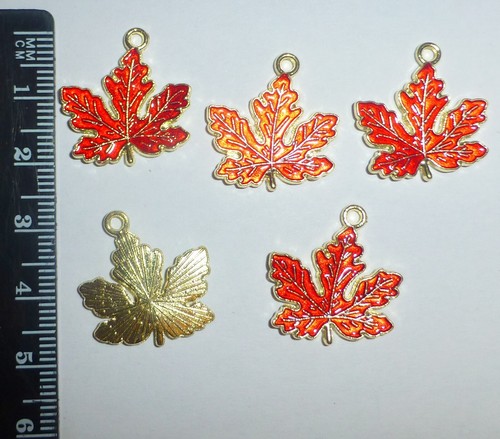 Gold plated colourful enamel - colourful,