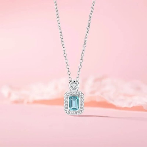 Lab created aquamarine - created, cz