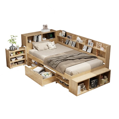 Wooden daybed 3ft single - wooden,