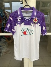 Fiorentina 1992 1993 Away Retro Football Kit Size Medium 7UP Lotto