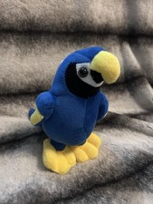 Blue Parrot Soft Plush Toy From Tenerife