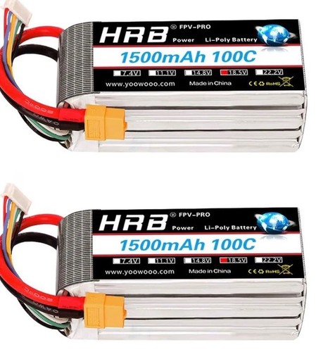 Box 2pcs 1500mah lipo - 3s,