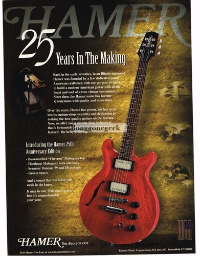 1999 hamer 25th anniversary - hamer,