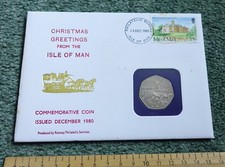 1980 UNC ISLE OF MAN Manx 50p