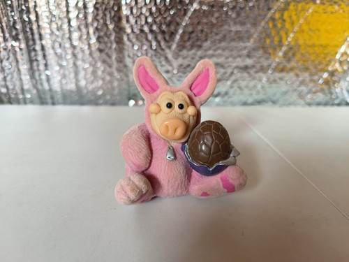 Piggin easter bunny flocked - easter,
