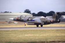 35mm Aircraft Slide F-104 Starfighter 4-42 Italian Air Force RIAT Fairford 1995