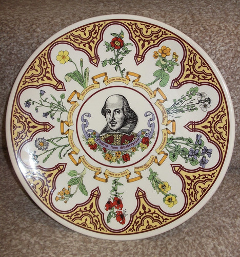 Flowers from shakespeare - shakespeare, plate