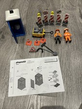 Playmobil 3004 Road Repair Workers Set Portaloo Construction
