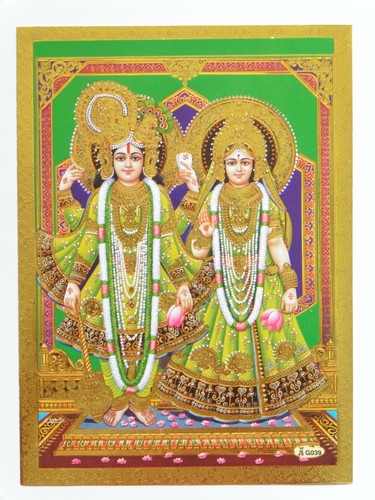 Gold foil embossed hindu - gold, god