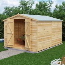 10x8 WOODEN GARDEN SHED APEX