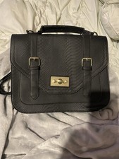 Peacocks Black Satchel Bag