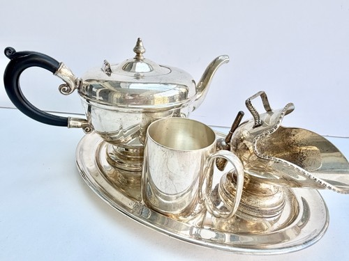 Pieces mid century silver - 4, x
