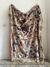 A Mid 20th Century Handmade Patchwork Bed Cover, C1960-70, 230 x 200cm