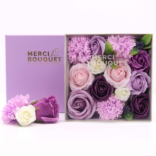 Square box lavender rose - square,